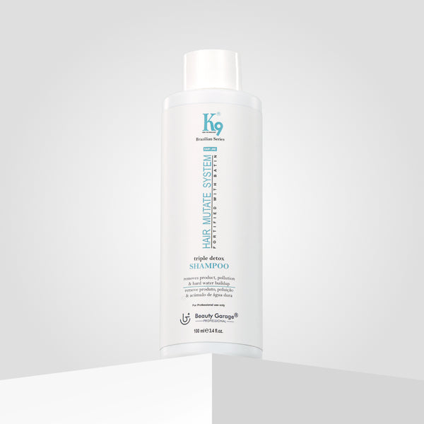 Beauty Garage K9 Brazilian Series Triple Detox Shampoo 100ml – Purifying Shampoo for Professional Hair Care & Scalp Detox