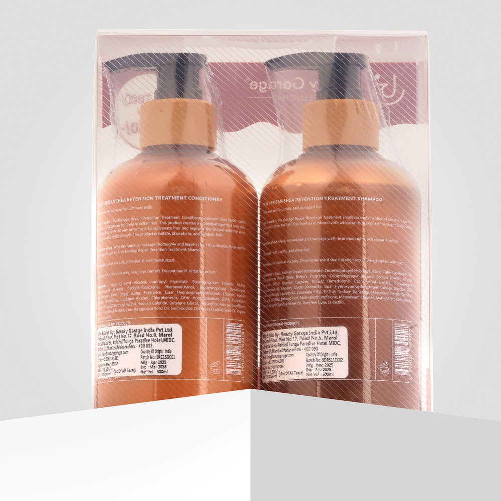 Shea Retention Combo—professional hair care set for deep hydration, moisture retention, and healthier, nourished hair.