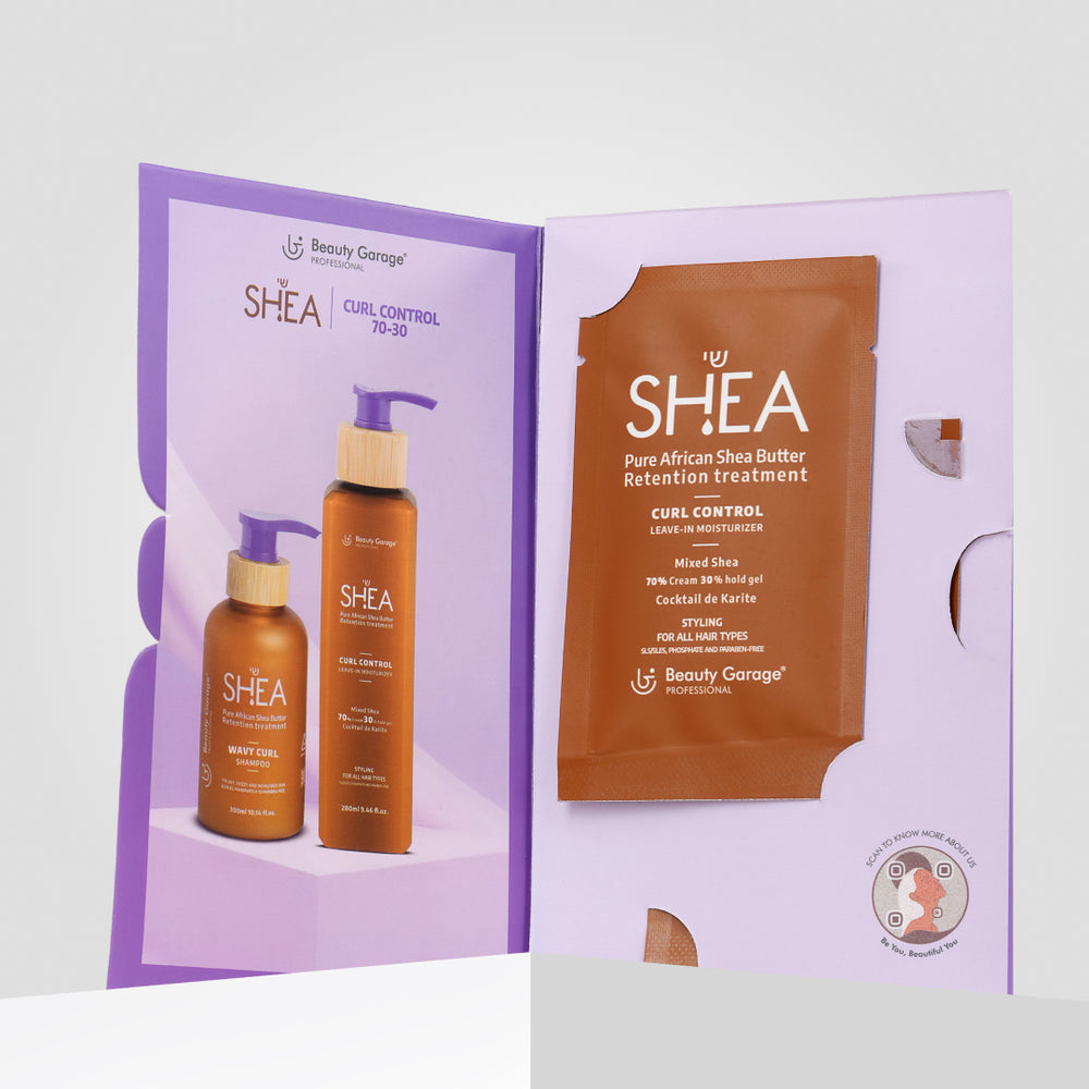 Beauty Garage Shea Retention Curl Control 70 30 Hair Oil Trial Pack – frizz-free, defined curls with nourishing shea oil care