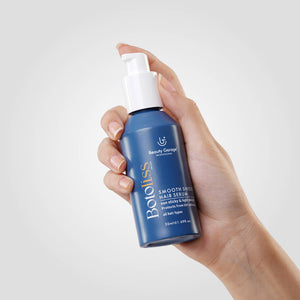 Beauty Garage Botoliss Smooth Shield Hair Serum 30ml in hand, highlighting frizz control, smoothness, and hair protection.