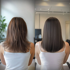 Botoplexx Retention Masque highlighting the dramatic before-and-after effect.