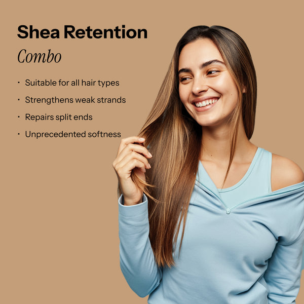 Beauty Garage Shea Retention Combo—deeply nourishes, hydrates, and strengthens hair for long-lasting moisture and shine.