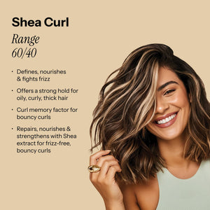 Beauty Garage Shea Retention Curl 60/40—enhances curls, hydrates, and controls frizz with a 60% cream, 40% oil formula.