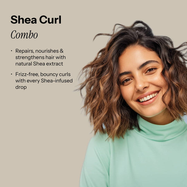Beauty Garage Shea Retention Curl Combo—hydrates, defines curls, and controls frizz for smooth, bouncy, and nourished hair."