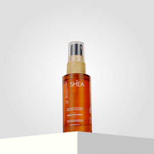Beauty Garage Shea Retention Injector Spray 30ml, highlighting deep hydration, moisture retention, and hair nourishment.