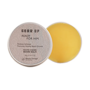 Beauty Garage Gear Up Beard Balm 30g – Nourishing beard balm for men with soft hold, hydration, and natural shine.