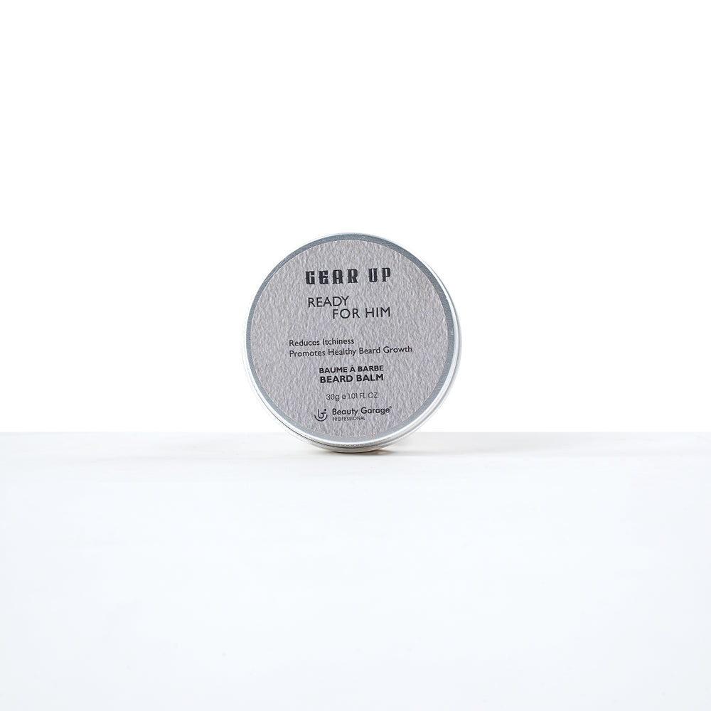 Beauty Garage Gear Up Beard Balm 30g – Nourishing beard balm for men with soft hold, hydration, and natural shine.