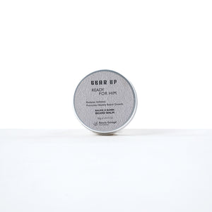 Beauty Garage Gear Up Beard Balm 30g – Conditioning beard balm for men offering soft hold, nourishment, and natural shine.