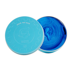 Beauty Garage Gear Up Blue Color Wax 100g – Bold blue hair wax for men with strong hold, vibrant tint, and smooth finish.