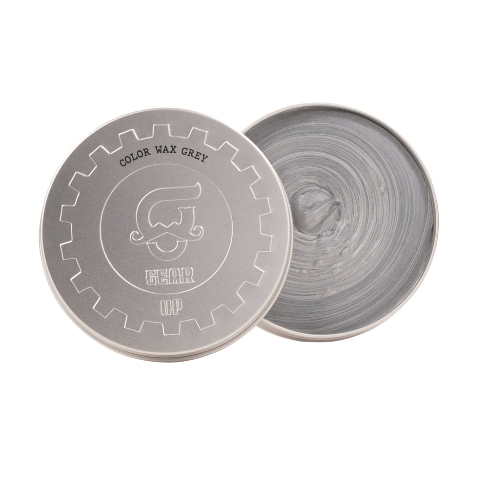 Beauty Garage Gear Up Grey Color Wax 100g – Bold grey hair wax for men with strong hold, vibrant tint, and smooth finish.
