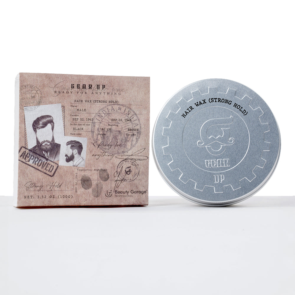 Beauty Garage Gear Up Hair Wax Strong Hold 100g – Hair wax for men with firm hold, sleek finish, and long-lasting style.