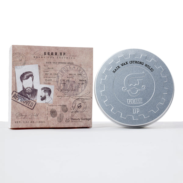 Beauty Garage Gear Up Hair Wax Strong Hold 100g – Firm hold hair wax for men with sleek finish and long-lasting style control