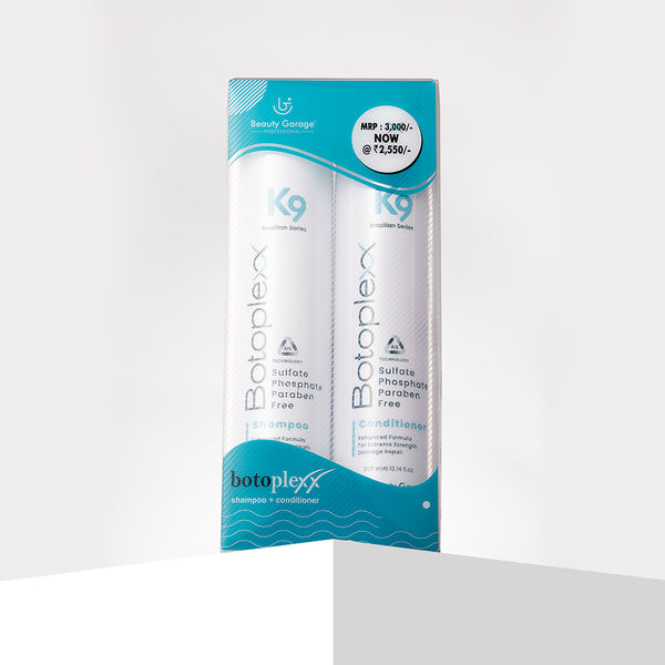K9 Botoplexx Combo Pack, designed to repair, nourish, and protect hair, leaving it smooth, healthy, and frizz-free.