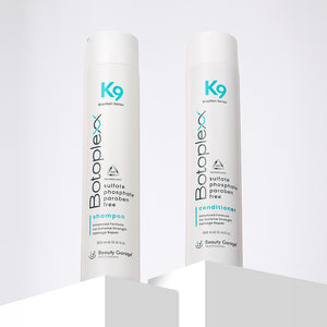 K9 Botoplexx Combo—repairs damage, controls frizz, and strengthens hair for a smoother, healthier look.