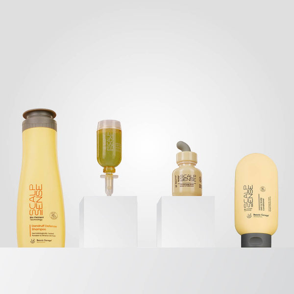 Scalp Sense Dandruff Defense Combo Pack of 4 | Anti-Dandruff Shampoo, Conditioner & Scalp Care for Flake-Free Healthy Hair