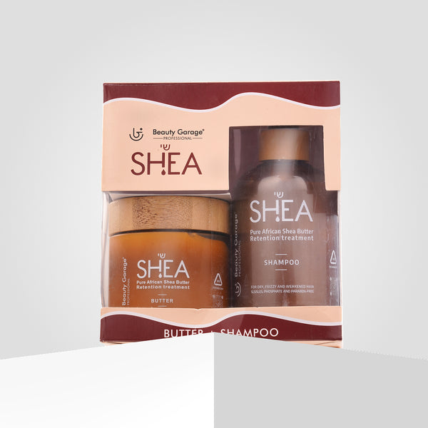 Shea Retention Combo – Shampoo, Hair Butter & Mask for Deep Nourishment, Strength & Hydration | Natural Hair Care
