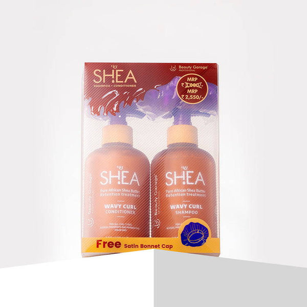 Shea Wavy Curl Combo Pack, products designed to enhance and define wavy and curly hair for smooth, frizz-free results.