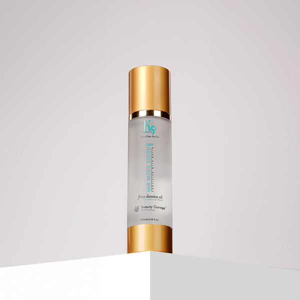 Botoplexx Frizz Dismiss Oil—professional formula for taming frizz, adding shine, and nourishing hair for a smooth finish.