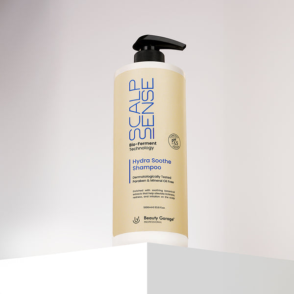 Scalpsense Hydra Soothe Shampoo—professional formula for gentle cleansing, scalp hydration, and soothing care.