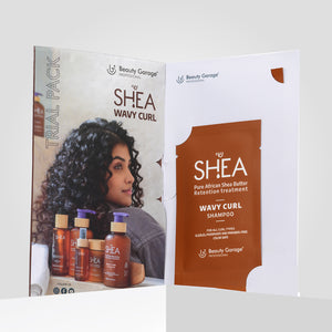 Soft, bouncy curls start here – Try our Shea curl shampoo trial pack