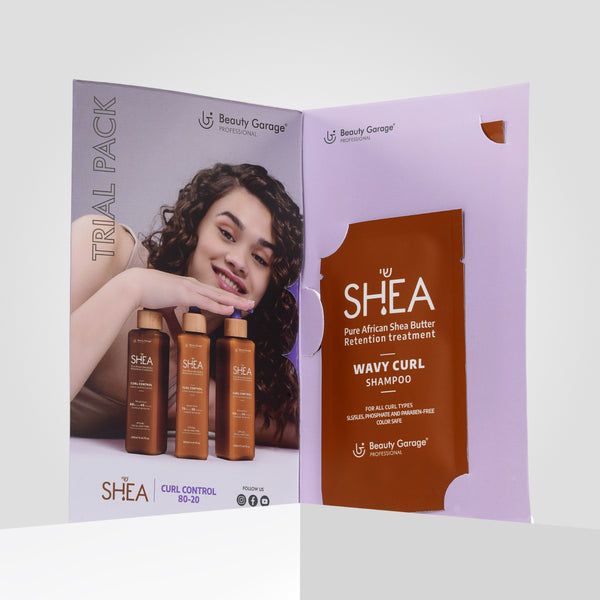 Curl-boosting shampoo in a trial pack – Define, nourish, and refresh
